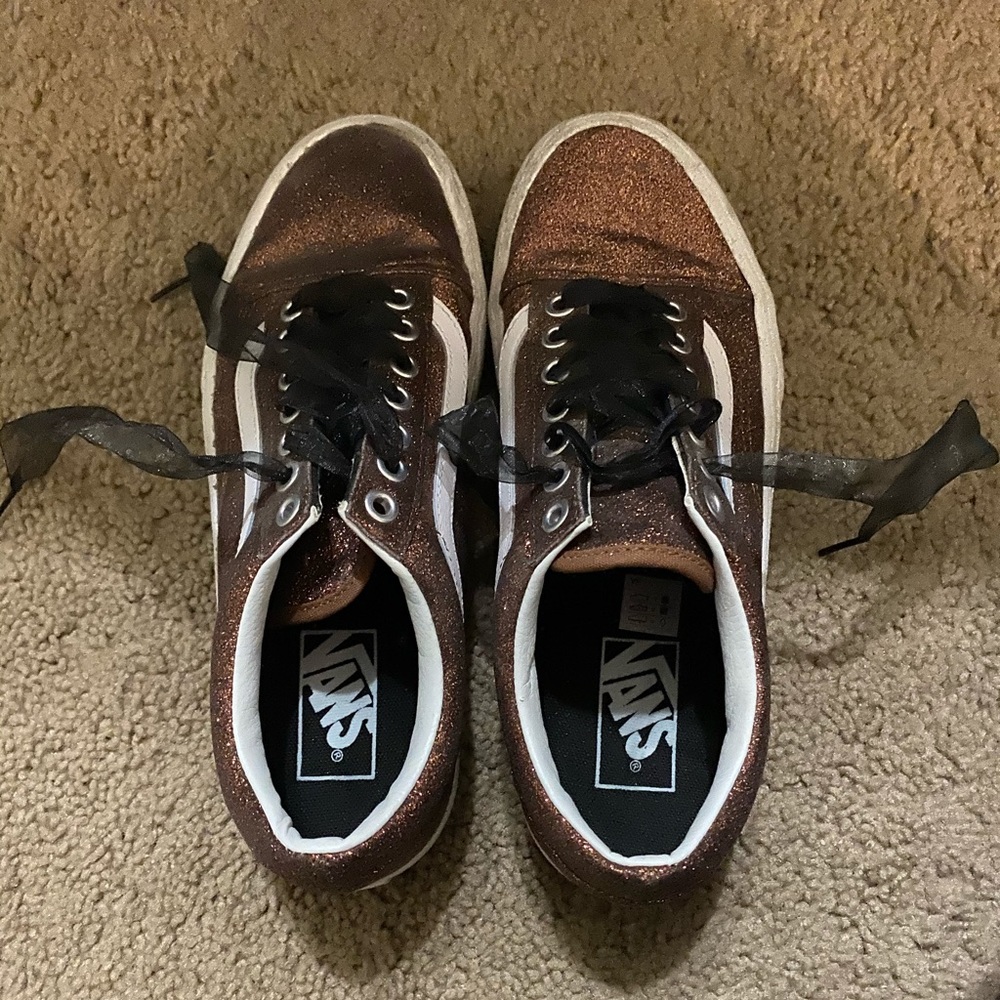 Vans sparkly shoes